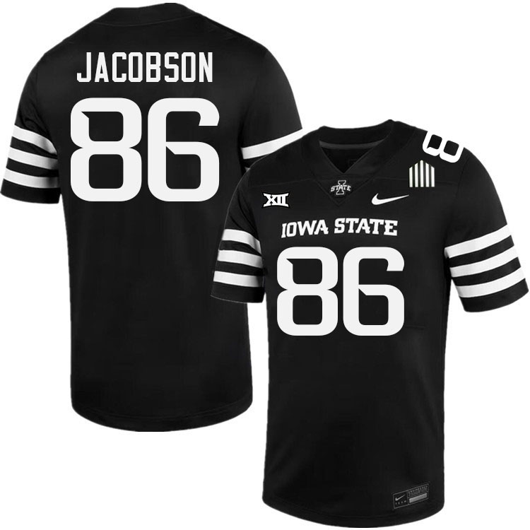 Michael Jacobson Jersey,Iowa State Cyclones #86 Michael Jacobson College Jersey Youth-Black